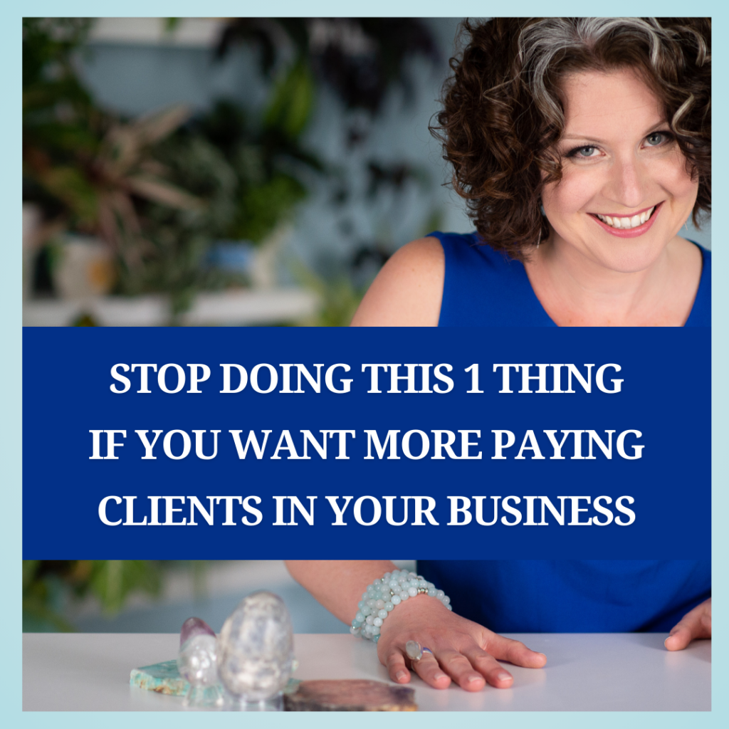 Photo of Vickie Dickson Stop doing this one thing if you want more paying clients in your business.  Content that converts to paying clients. Using a Social Media Scheduler.