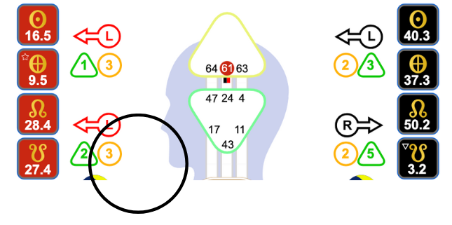 Human Design Kitchens Environment as seen on a Human. Design chart with a left facing variable 